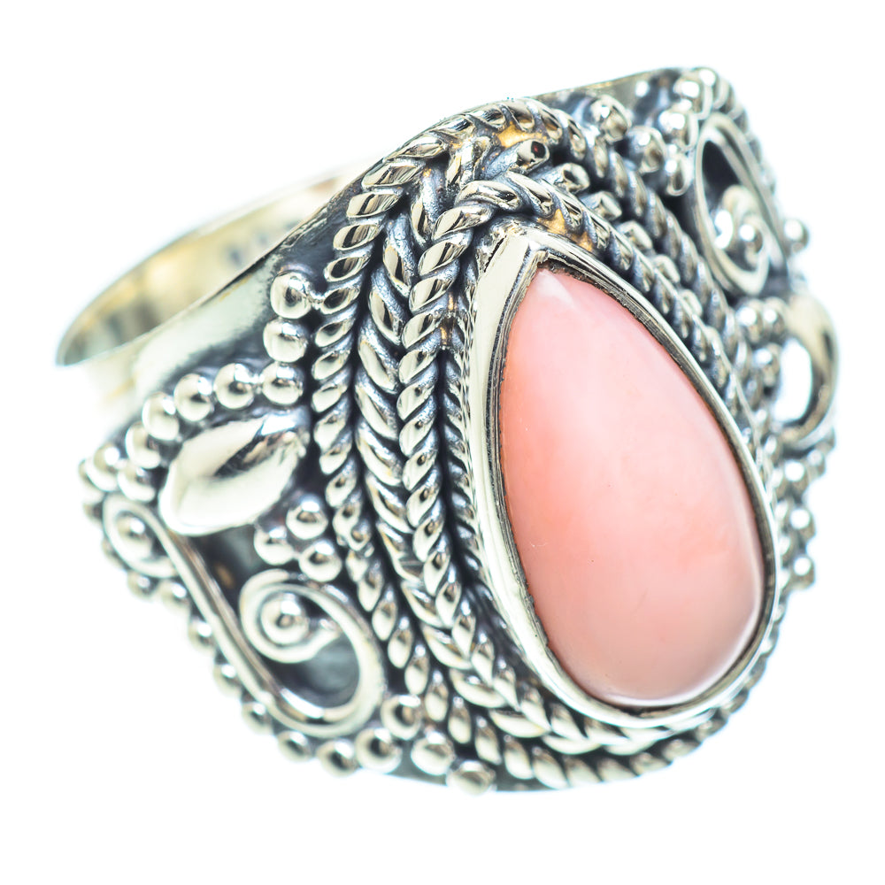 Pink Opal Rings handcrafted by Ana Silver Co - RING56043