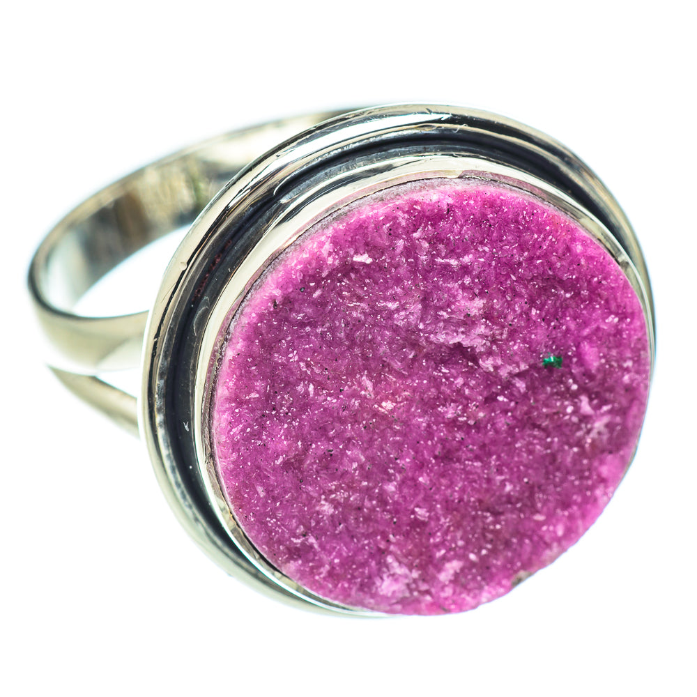 Cobalto Calcite Druzy Rings handcrafted by Ana Silver Co - RING56044