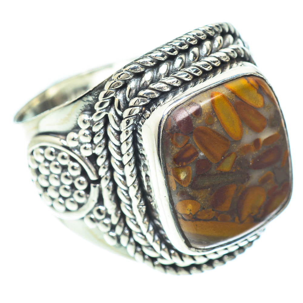 Chert Breccia Rings handcrafted by Ana Silver Co - RING56066 - Photo 2