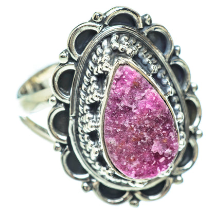 Cobalto Calcite Druzy Rings handcrafted by Ana Silver Co - RING56067