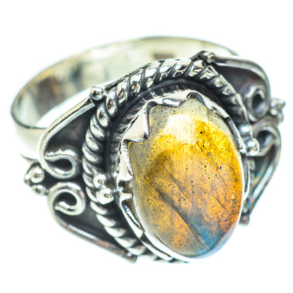 Labradorite Rings handcrafted by Ana Silver Co - RING56103