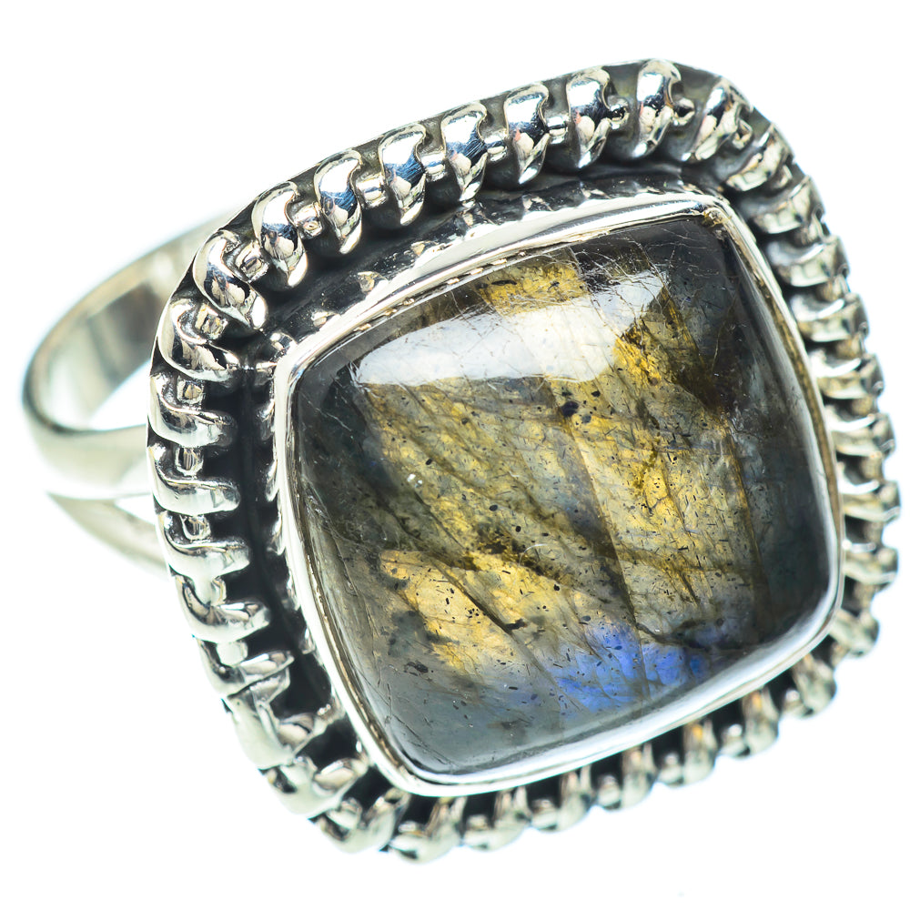 Labradorite Rings handcrafted by Ana Silver Co - RING56106