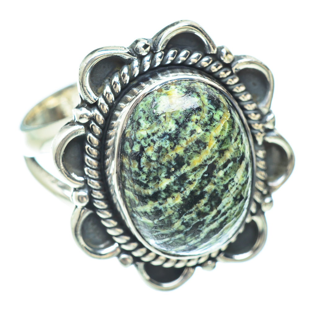 Lizard Jasper Rings handcrafted by Ana Silver Co - RING56109