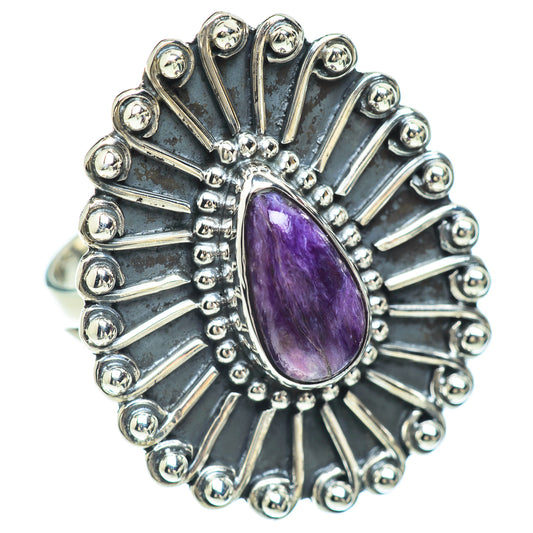 Charoite Rings handcrafted by Ana Silver Co - RING56127