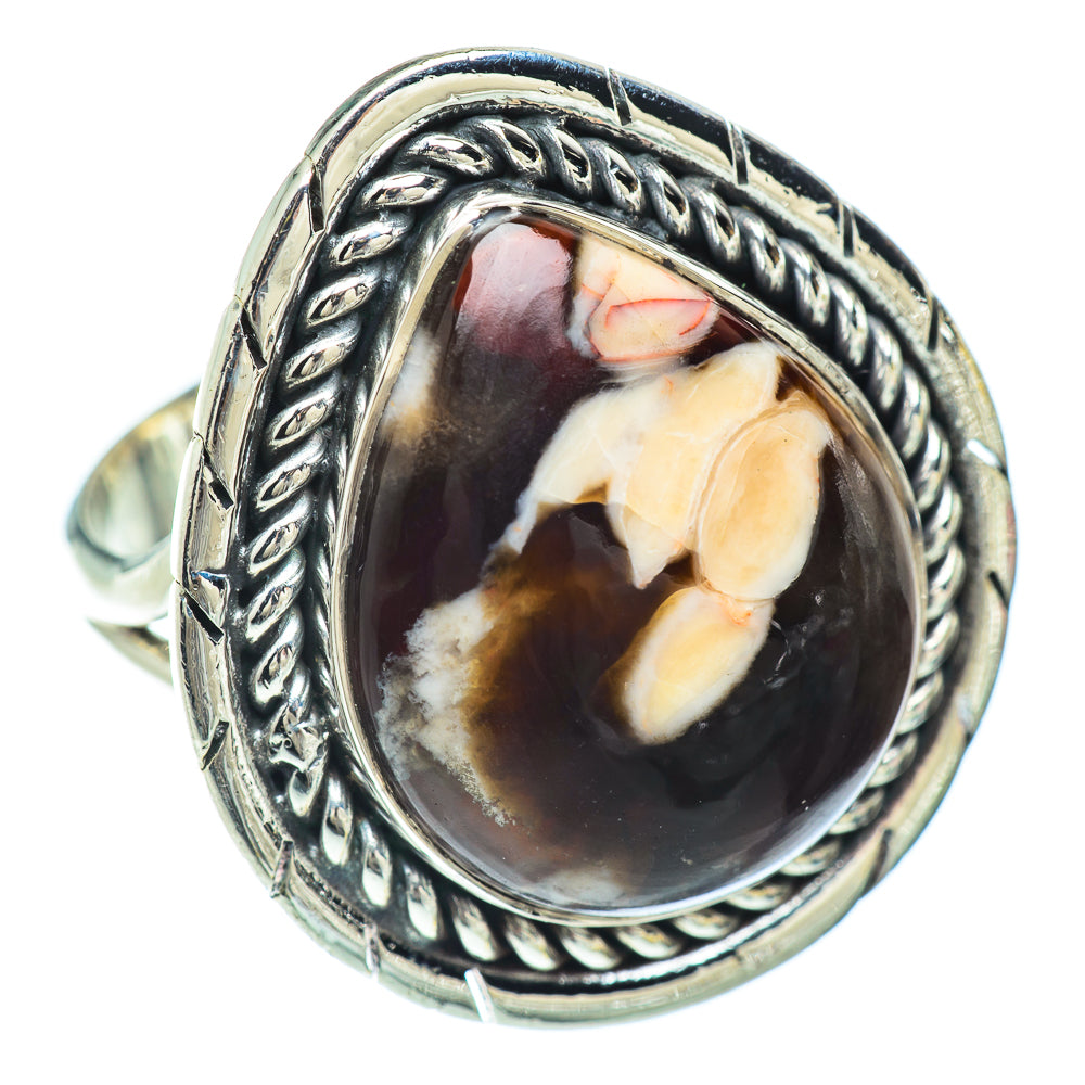 Peanut Wood Jasper Rings handcrafted by Ana Silver Co - RING56158 - Photo 2