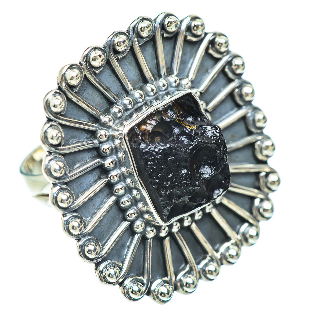 Tektite Rings handcrafted by Ana Silver Co - RING56171 - Photo 2