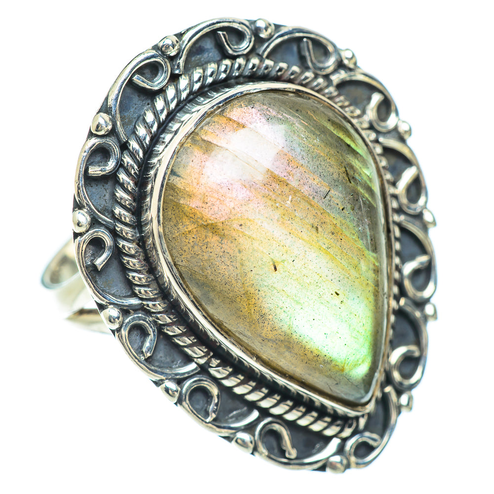 Labradorite Rings handcrafted by Ana Silver Co - RING56192