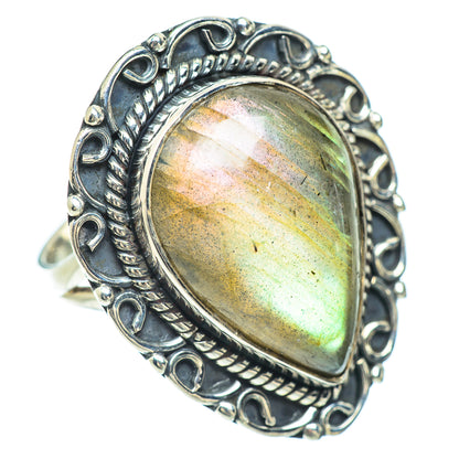 Labradorite Rings handcrafted by Ana Silver Co - RING56192