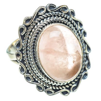 Rose Quartz Rings handcrafted by Ana Silver Co - RING56203