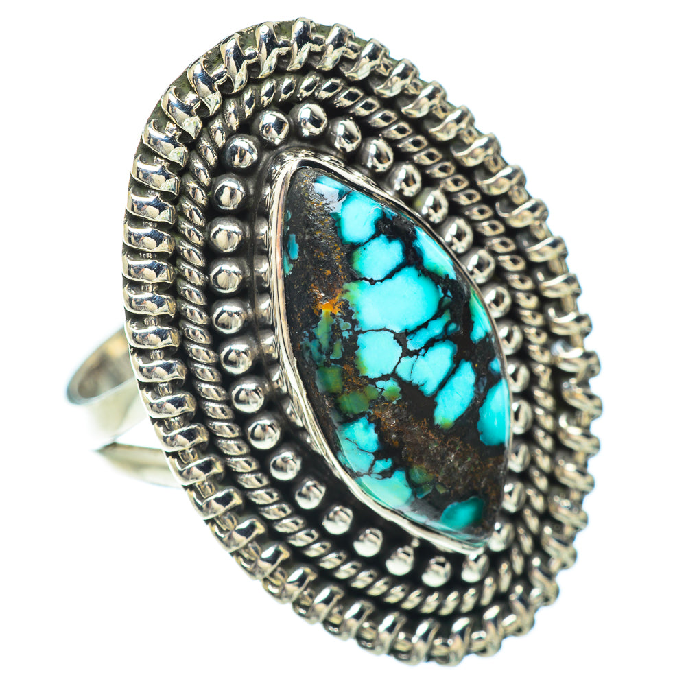 Tibetan Turquoise Rings handcrafted by Ana Silver Co - RING56219
