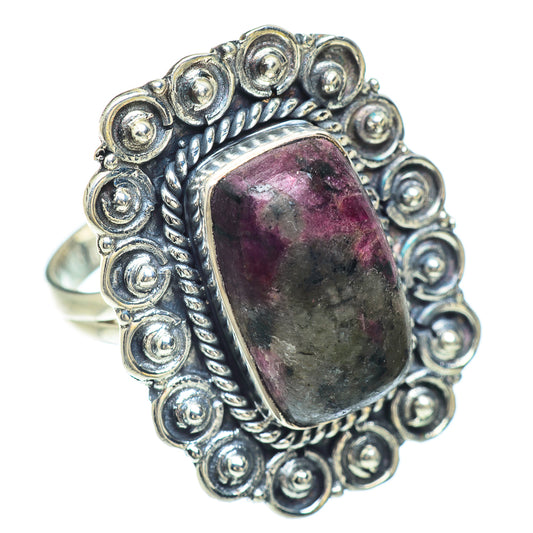 Russian Eudialyte Rings handcrafted by Ana Silver Co - RING56253