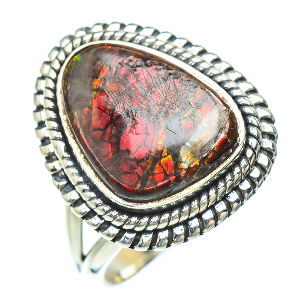 Ammolite Rings handcrafted by Ana Silver Co - RING56254