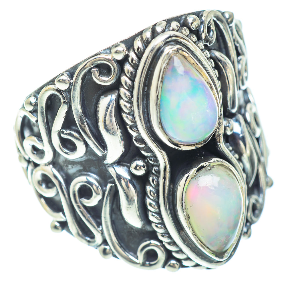 Ethiopian Opal Rings handcrafted by Ana Silver Co - RING56262