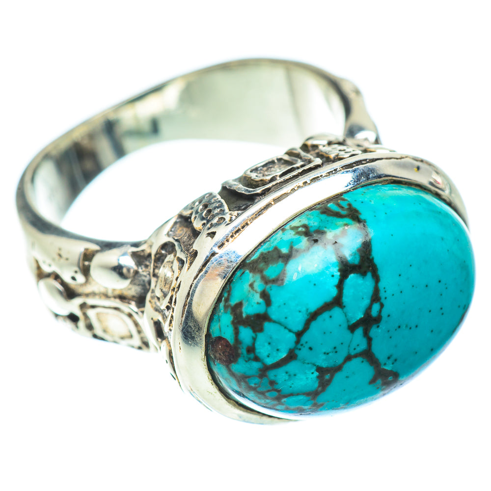 Tibetan Turquoise Rings handcrafted by Ana Silver Co - RING56271