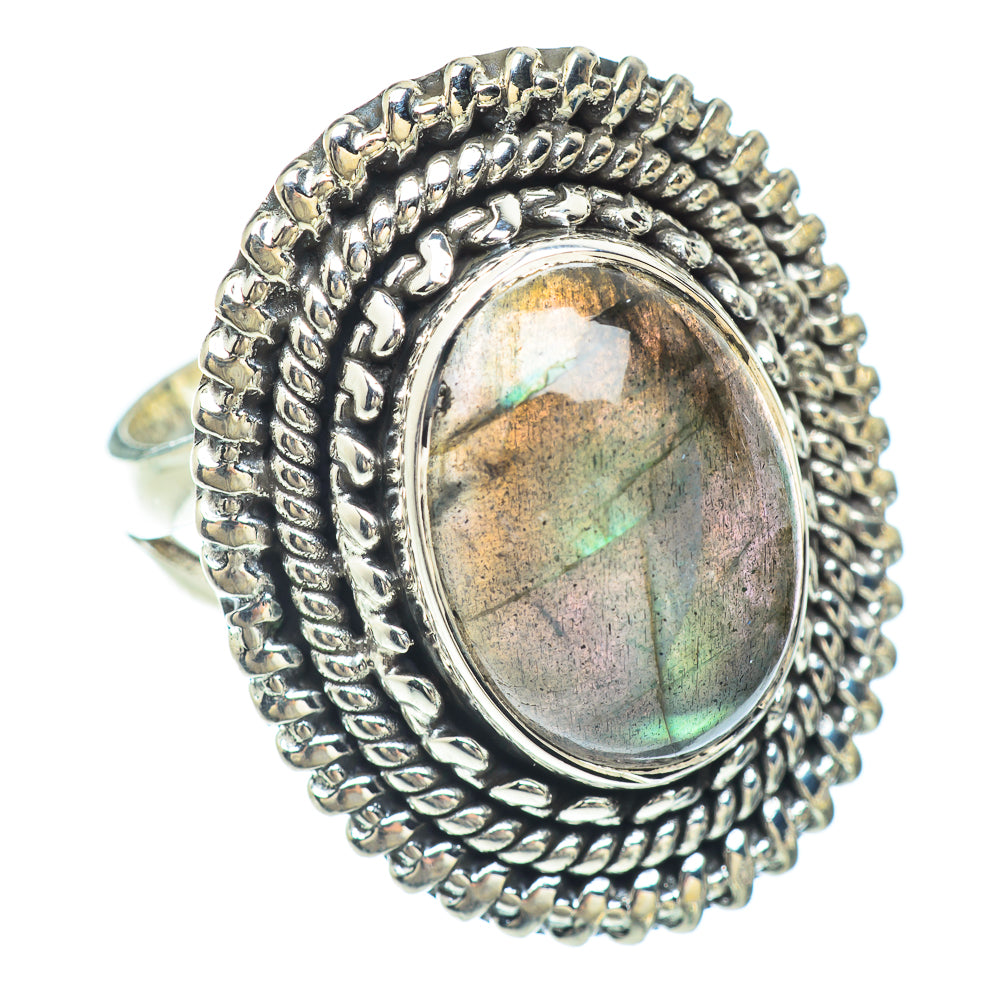 Labradorite Rings handcrafted by Ana Silver Co - RING56275