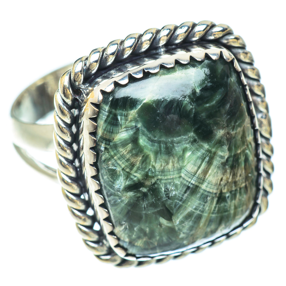 Seraphinite Rings handcrafted by Ana Silver Co - RING56277