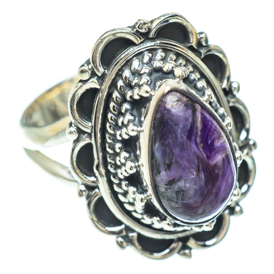 Charoite Rings handcrafted by Ana Silver Co - RING56290