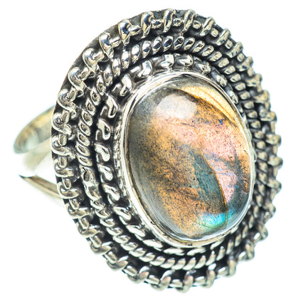 Labradorite Rings handcrafted by Ana Silver Co - RING56306
