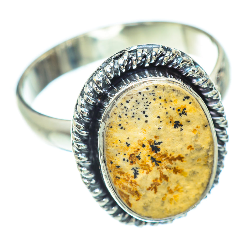 Germany Psilomelane Dendrite Rings handcrafted by Ana Silver Co - RING56313