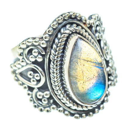 Labradorite Rings handcrafted by Ana Silver Co - RING56335