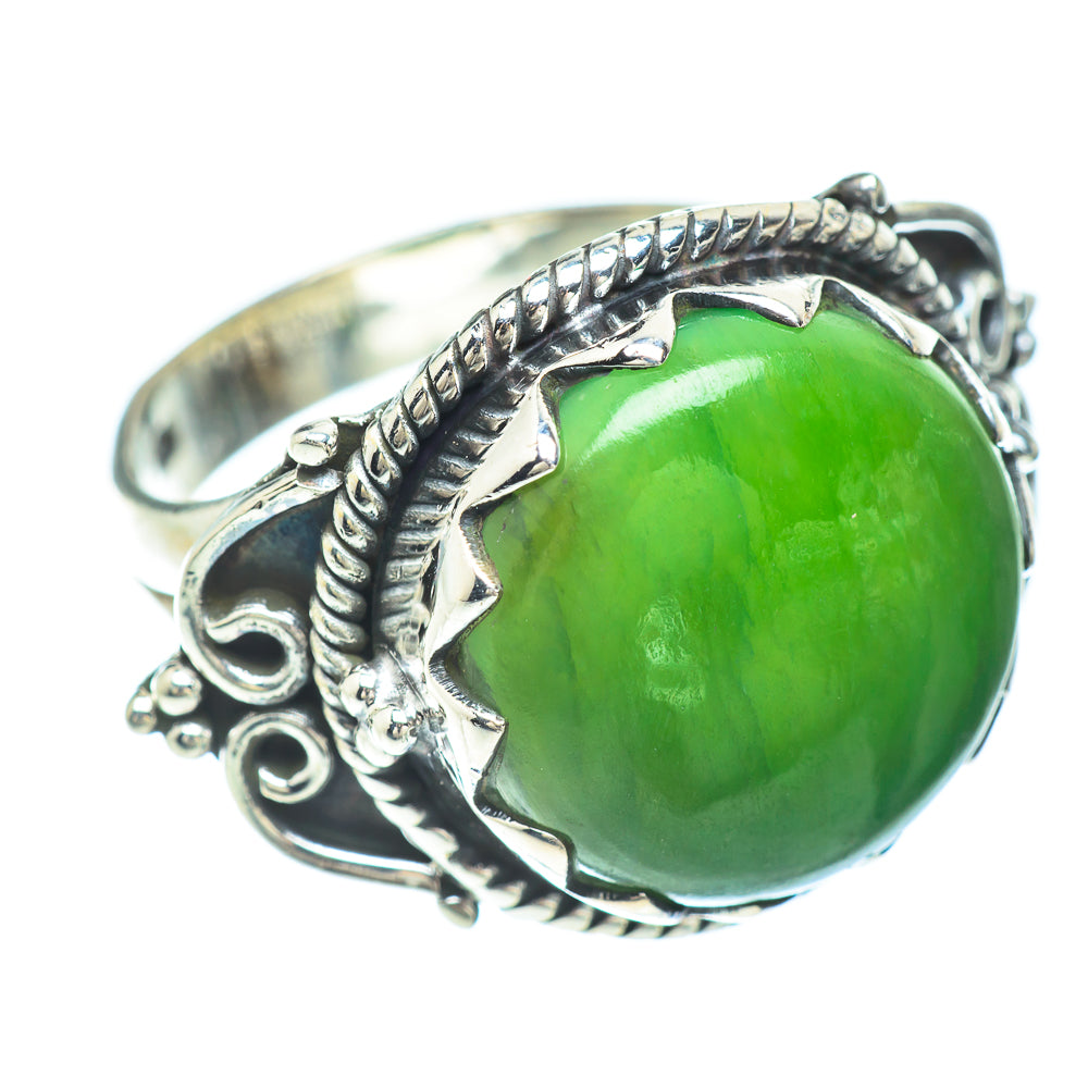Nephrite Jade Rings handcrafted by Ana Silver Co - RING56339