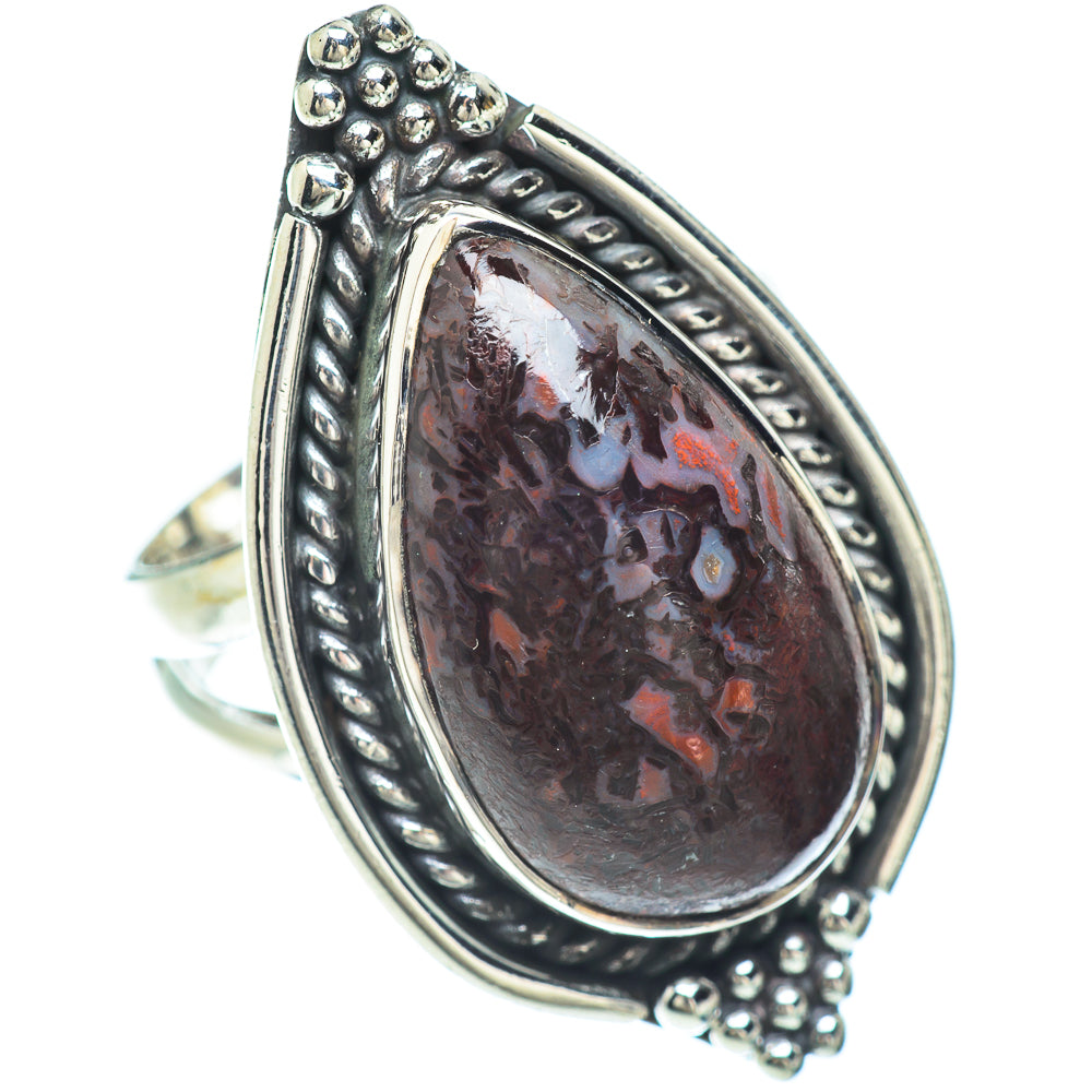 Russian Eudialyte Rings handcrafted by Ana Silver Co - RING56341