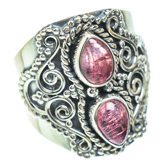 Pink Tourmaline Rings handcrafted by Ana Silver Co - RING56348