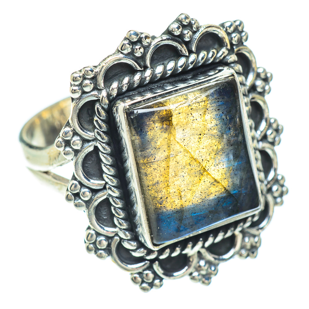 Labradorite Rings handcrafted by Ana Silver Co - RING56358