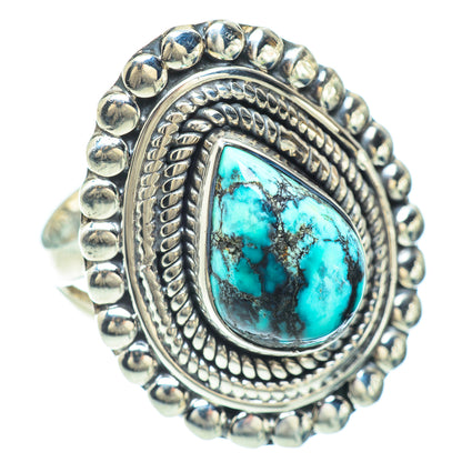 Tibetan Turquoise Rings handcrafted by Ana Silver Co - RING56362