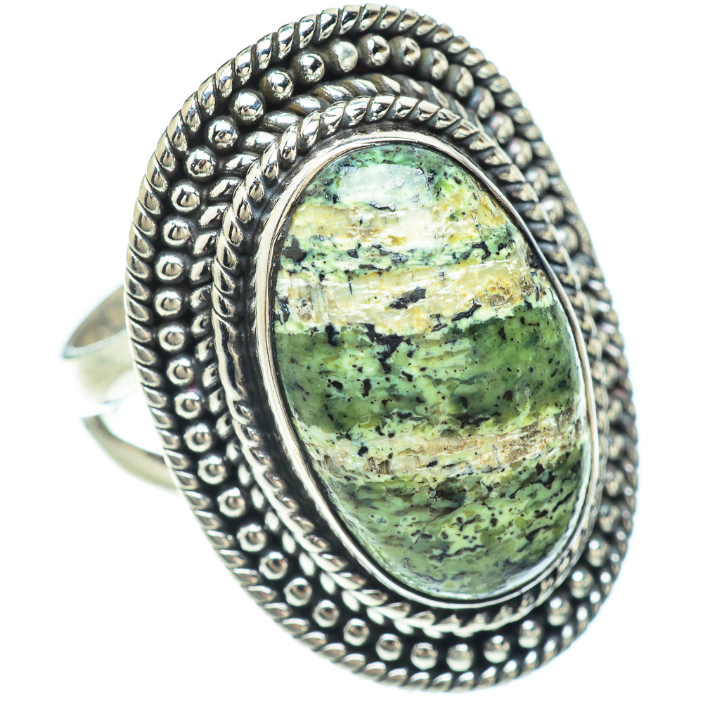 Lizard Jasper Rings handcrafted by Ana Silver Co - RING56364