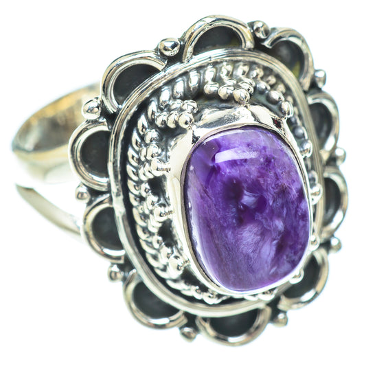 Charoite Rings handcrafted by Ana Silver Co - RING56377
