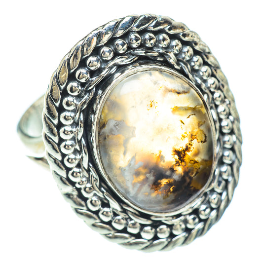 Scenic Dendritic Agate Rings handcrafted by Ana Silver Co - RING56381 - Photo 2