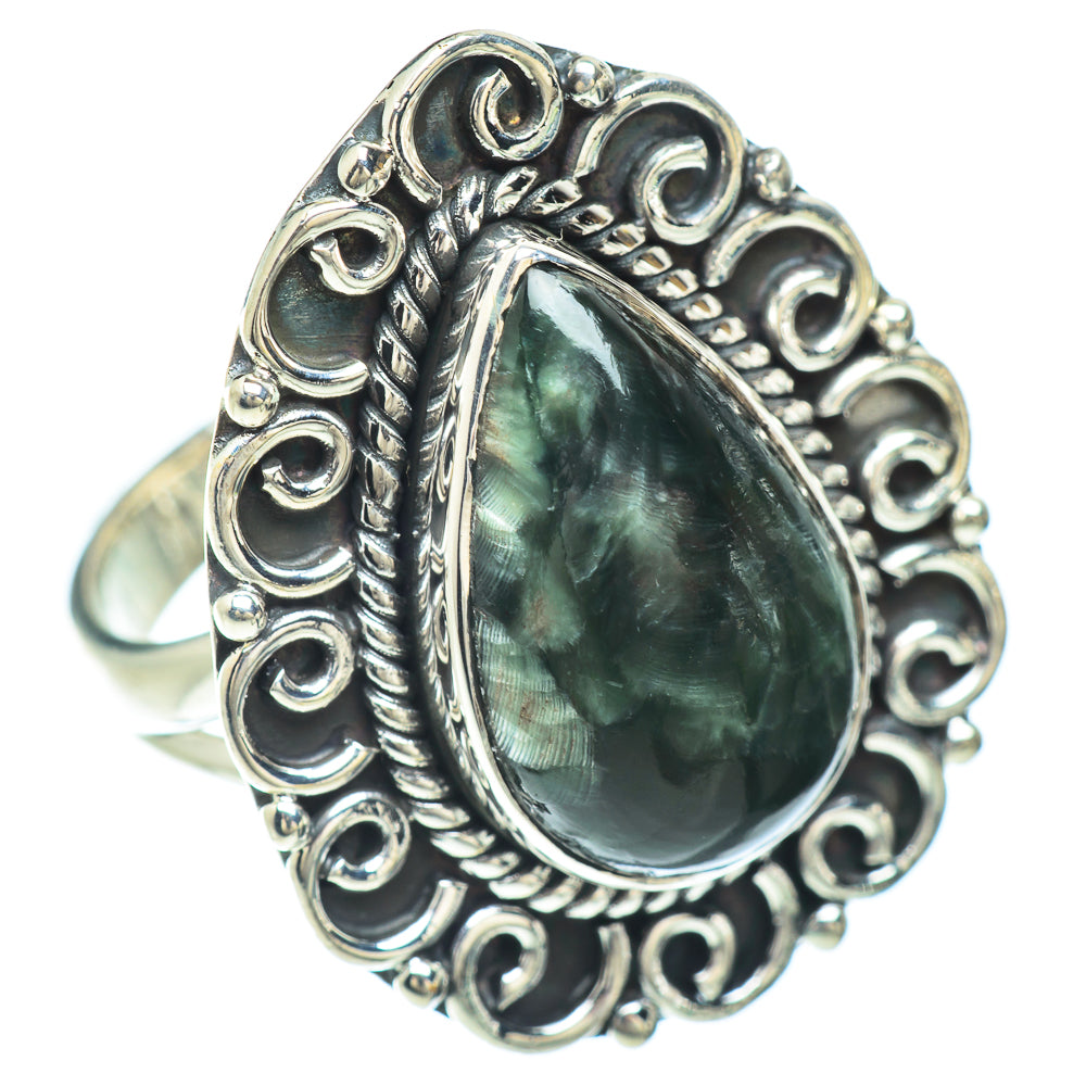 Seraphinite Rings handcrafted by Ana Silver Co - RING56391