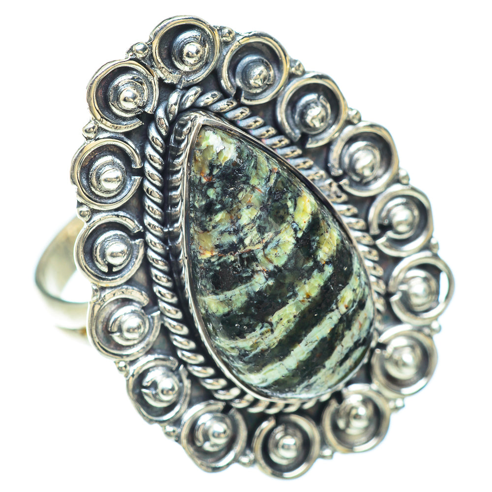 Lizard Jasper Rings handcrafted by Ana Silver Co - RING56394