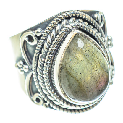 Labradorite Rings handcrafted by Ana Silver Co - RING56402