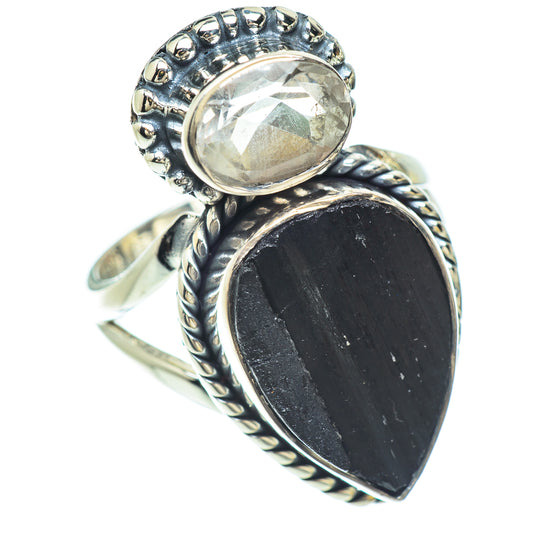 Black Tourmaline Rings handcrafted by Ana Silver Co - RING56405