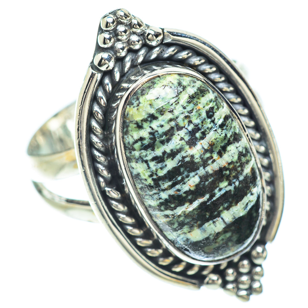 Lizard Jasper Rings handcrafted by Ana Silver Co - RING56417