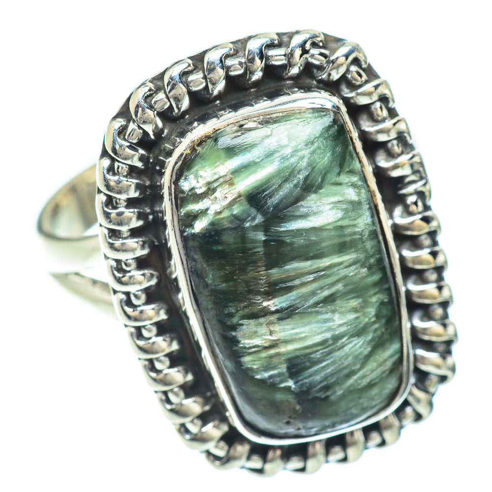 Seraphinite Rings handcrafted by Ana Silver Co - RING56419