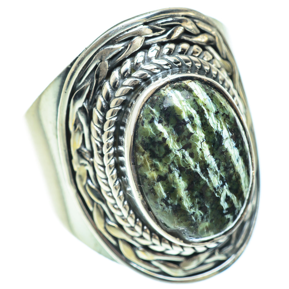 Lizard Jasper Rings handcrafted by Ana Silver Co - RING56420