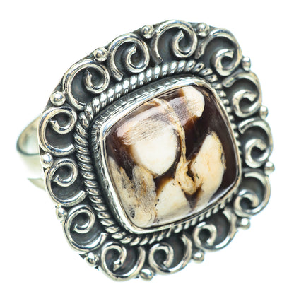 Peanut Wood Jasper Rings handcrafted by Ana Silver Co - RING56424 - Photo 2
