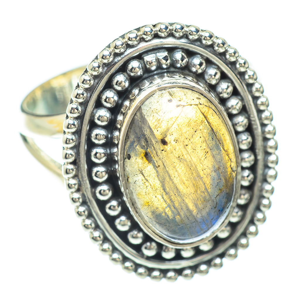 Labradorite Rings handcrafted by Ana Silver Co - RING56438