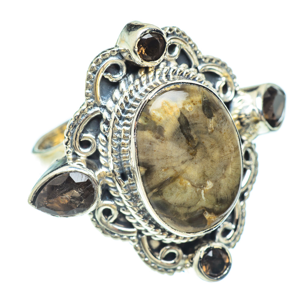 Petrified Wood Rings handcrafted by Ana Silver Co - RING56446