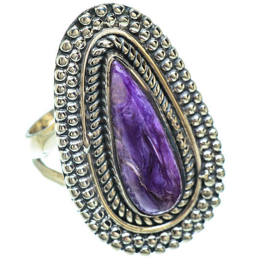 Charoite Rings handcrafted by Ana Silver Co - RING56454