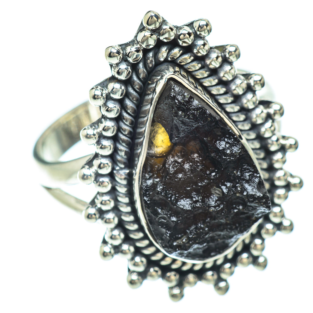 Tektite Rings handcrafted by Ana Silver Co - RING56456