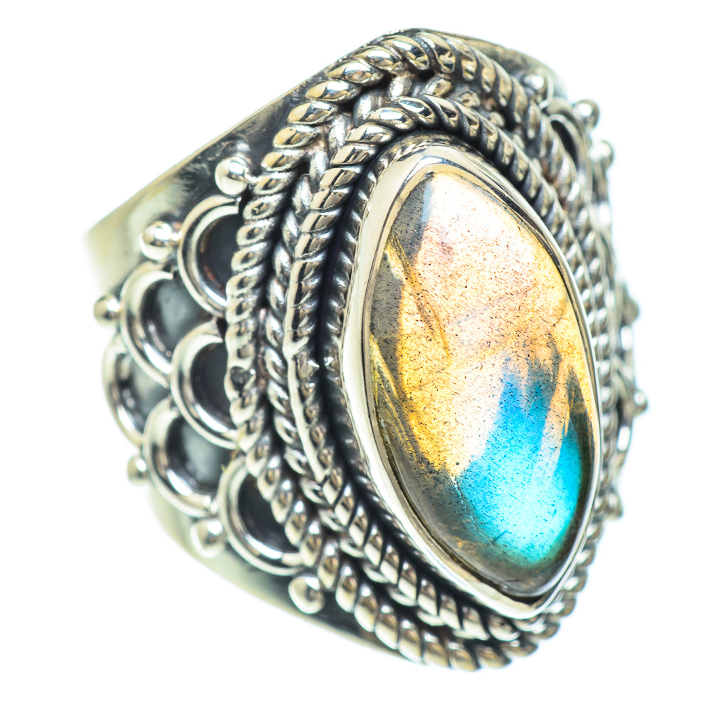 Labradorite Rings handcrafted by Ana Silver Co - RING56461