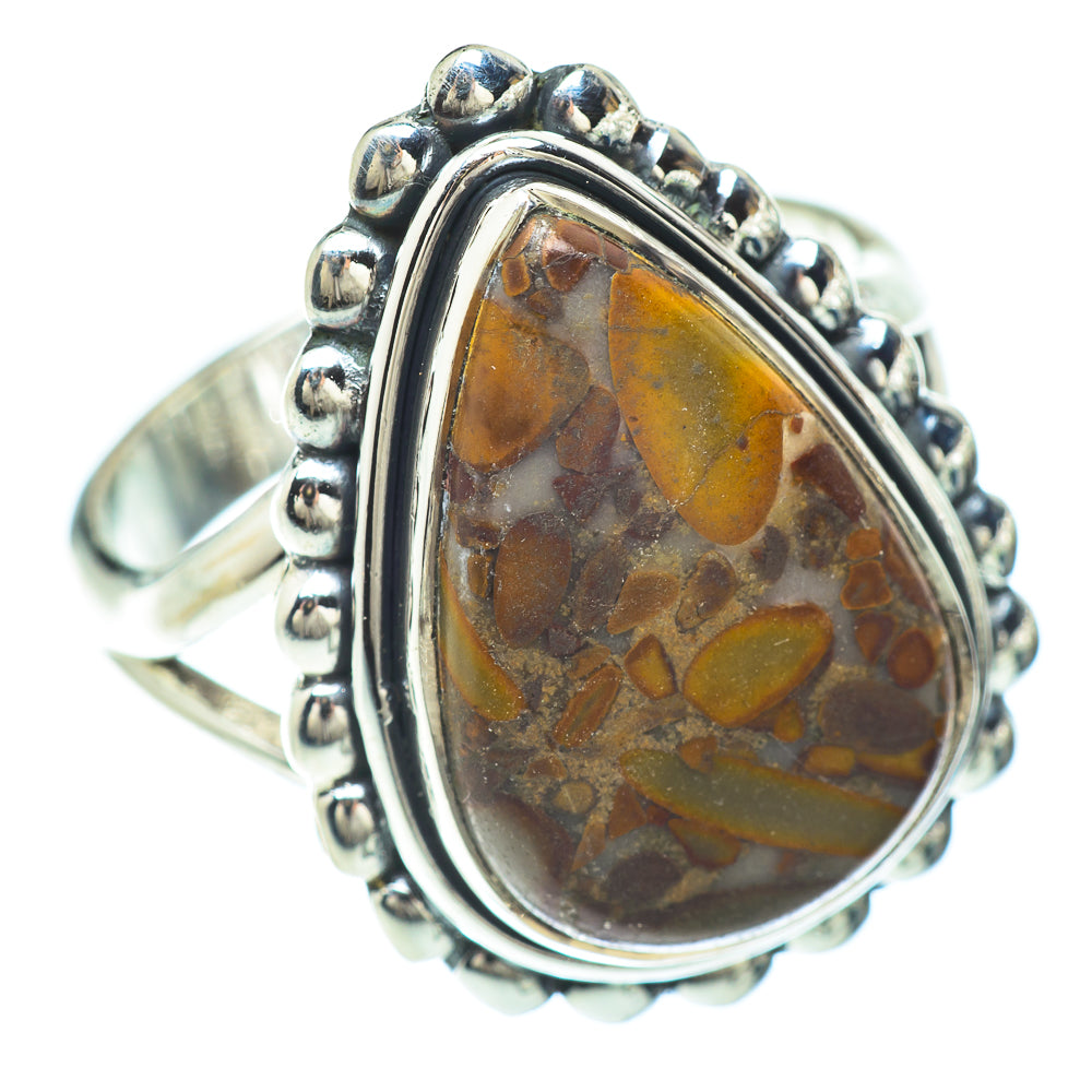 Chert Breccia Rings handcrafted by Ana Silver Co - RING56466 - Photo 2