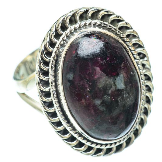 Russian Eudialyte Rings handcrafted by Ana Silver Co - RING56498