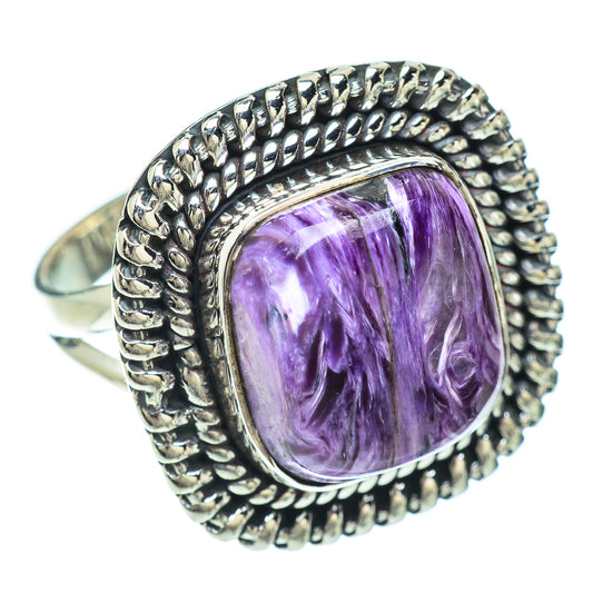 Charoite Rings handcrafted by Ana Silver Co - RING56500