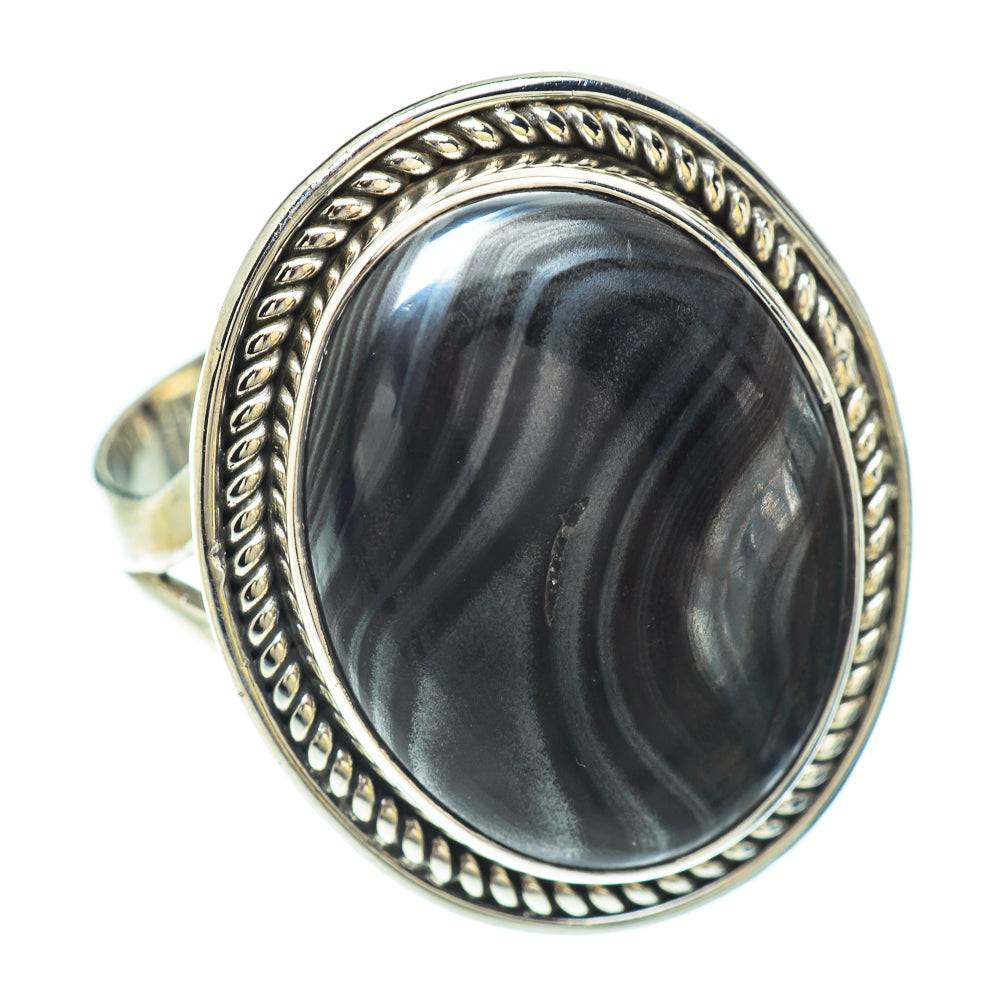 Psilomelane Rings handcrafted by Ana Silver Co - RING56502