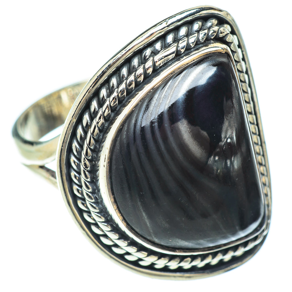 Psilomelane Rings handcrafted by Ana Silver Co - RING56522